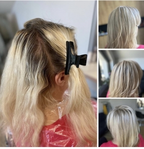 Baleyage, strzyżenie damskie